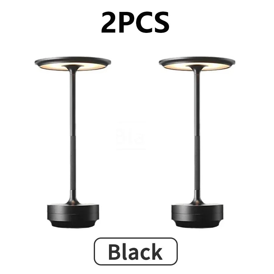 2PCS Rechargeable Wireless Table Lamp for Bedroom, Rechargeable, Touch Lamp, Camping Candle, Creative, USB-C, Desk Lamp