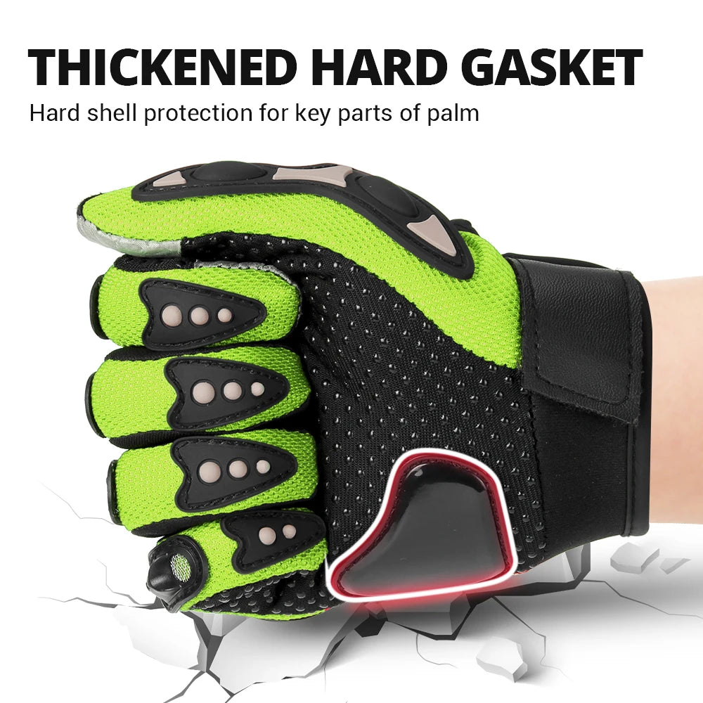 Summer Motocross Gloves Breathable Motorbike Gloves Wear-Resistant Motorcycle Non-slip Riding Gloves Racing Protective Gear