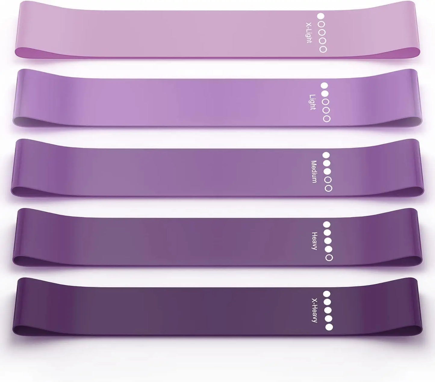 Resistance bands for exercise, elastic exercise loops for physical therapy, and stretch bands for beautiful legs