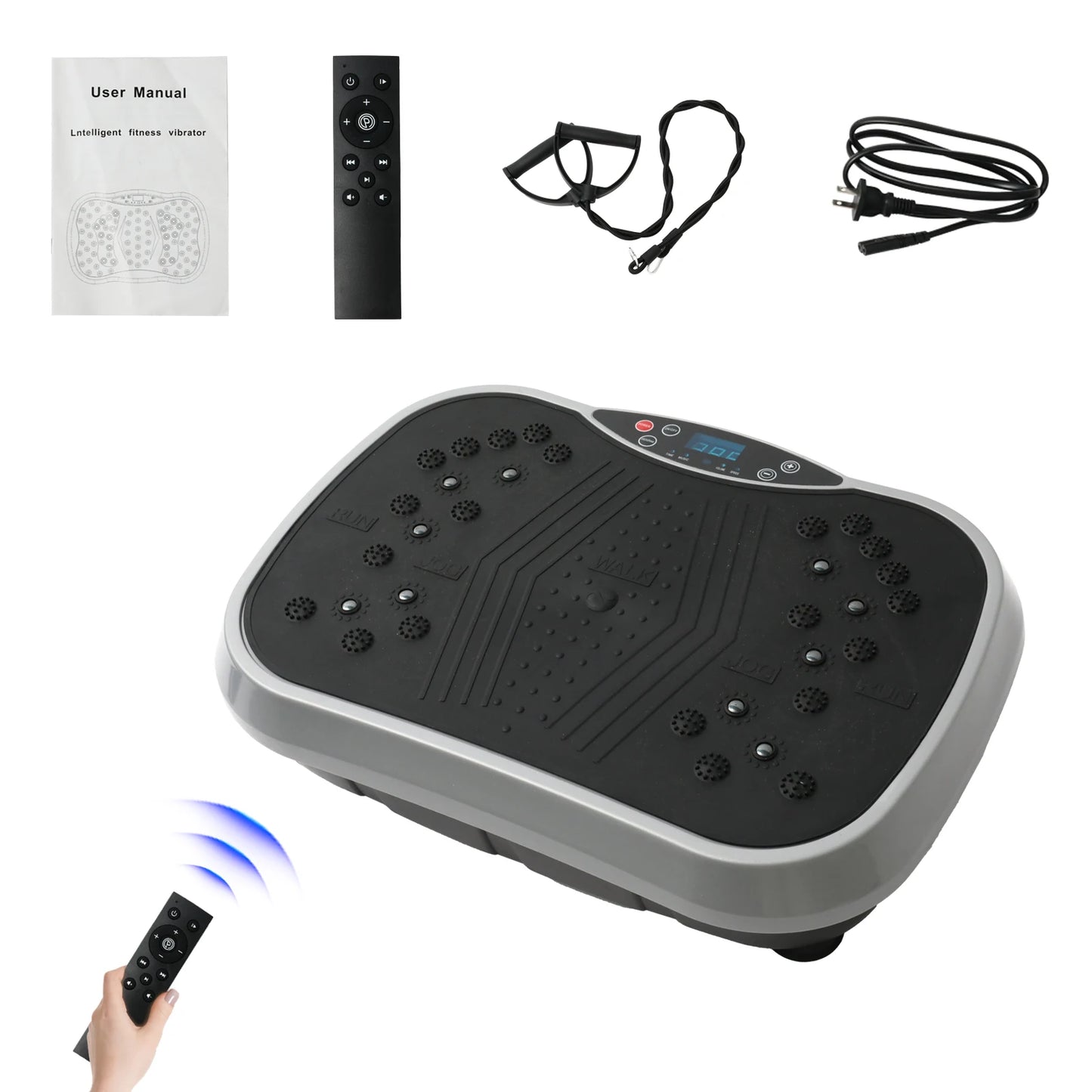 Vibration Plate Exercise Machine Fat-Burning Home Fitness Fat Slinger Shaping Whole Body Workout Portable Fitness Equipment