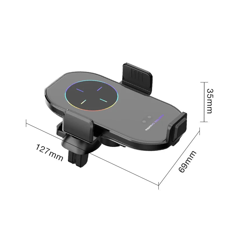 2025 Newest A7S 5/7.5/10W Wireless Charger Magnetic Dashboard Car Phone Holder For iPhone 13 12 11 Pro Xiaomi Huawei Samsung
